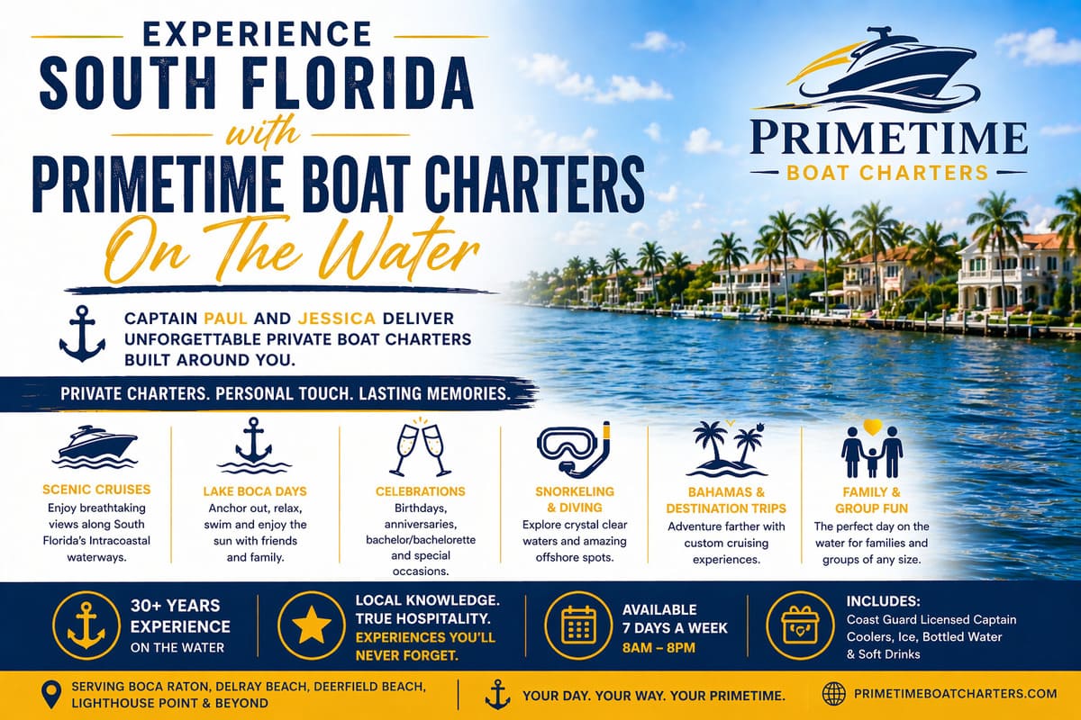 Discover What Captain Paul and Jessica Can Provide on the Water with Prime Time Boat Charters